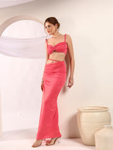 Orange Rope Details Co-ord Set