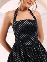Classic Retro Polka Dot Mini Dress
