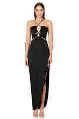 Halter neck cris cross dress