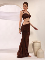 Espresso Brown Rope Details Co-ord Set