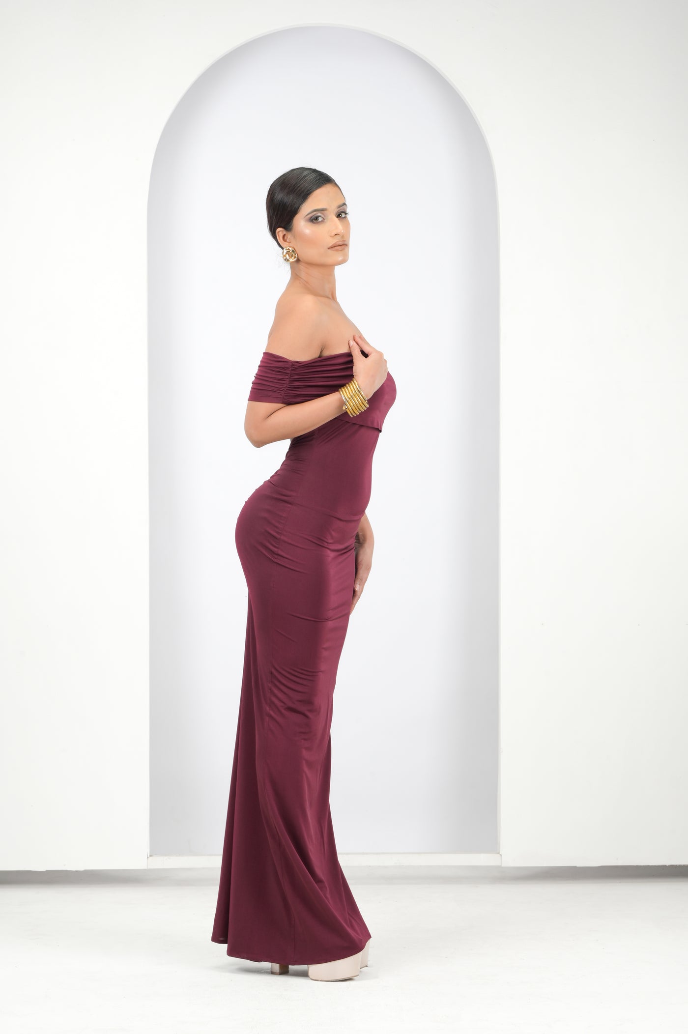 Wine Whisper Gown