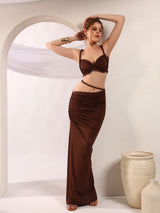 Espresso Brown Rope Details Co-ord Set