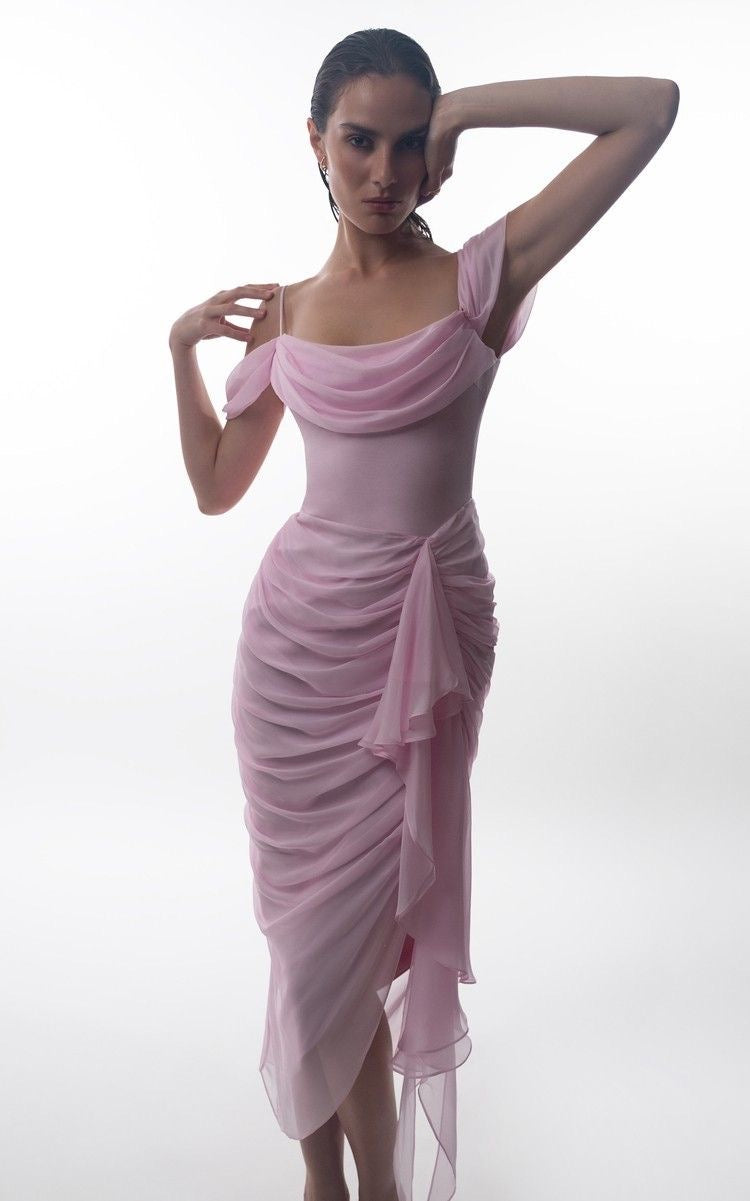 Rose Draped dress