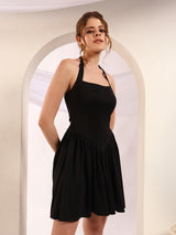 The Flirty Lace-Up Back Dress