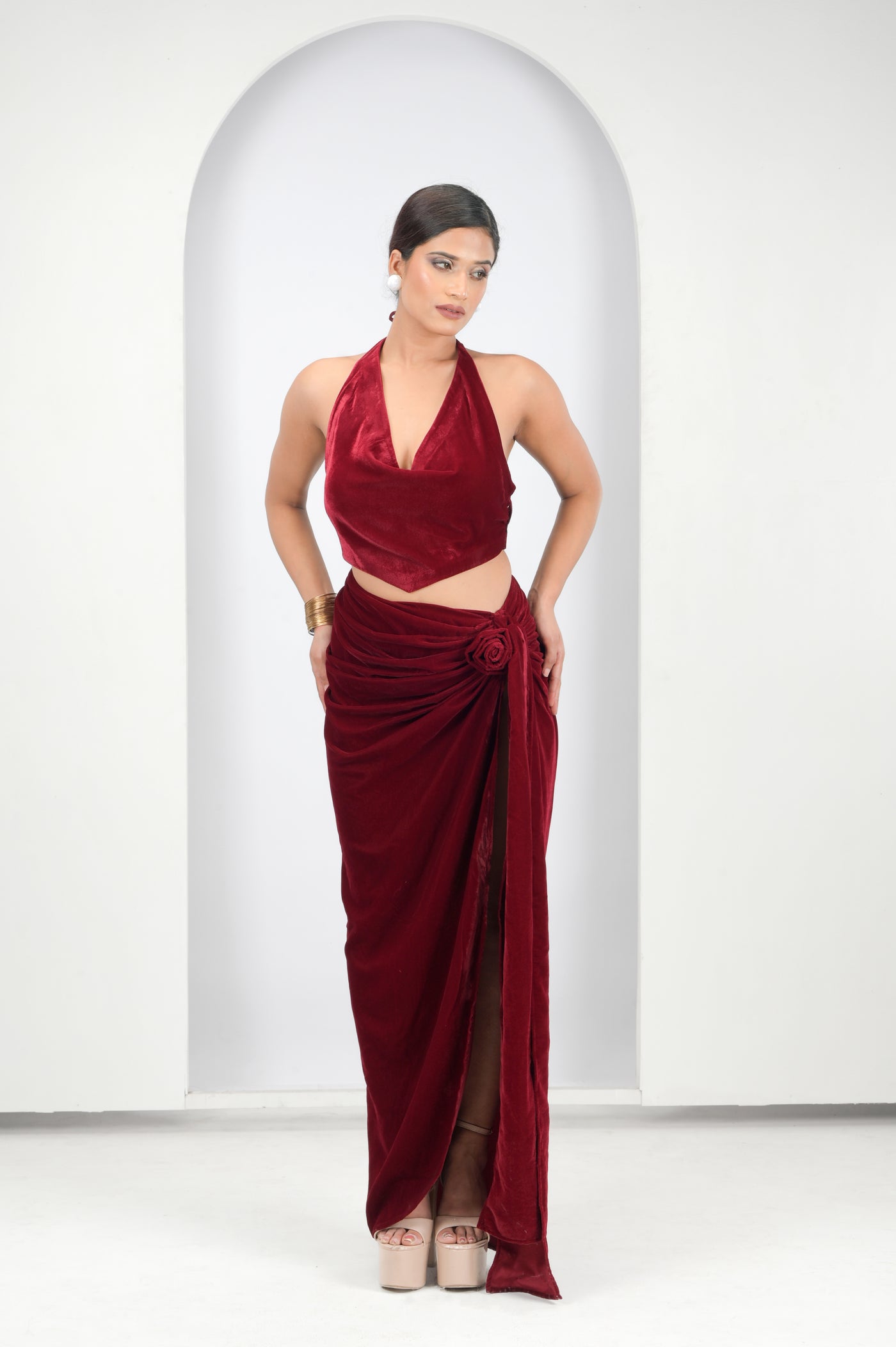 Velvet Petal Set — premium co-ord set by Label Shalini