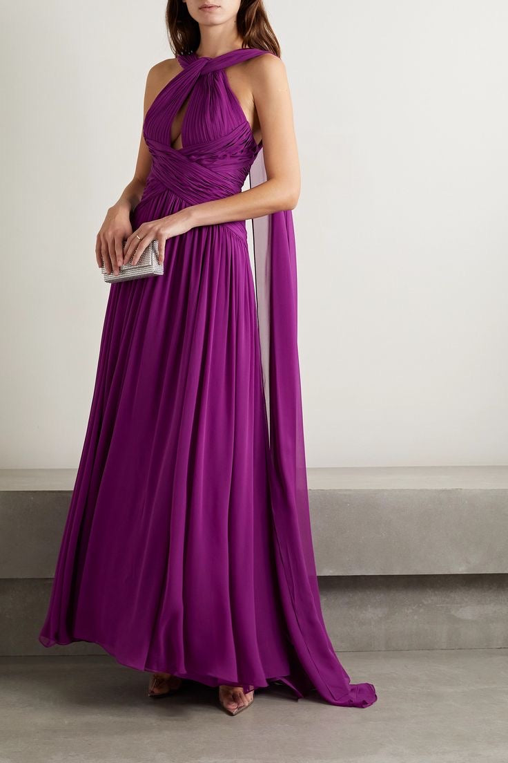 Draped gown