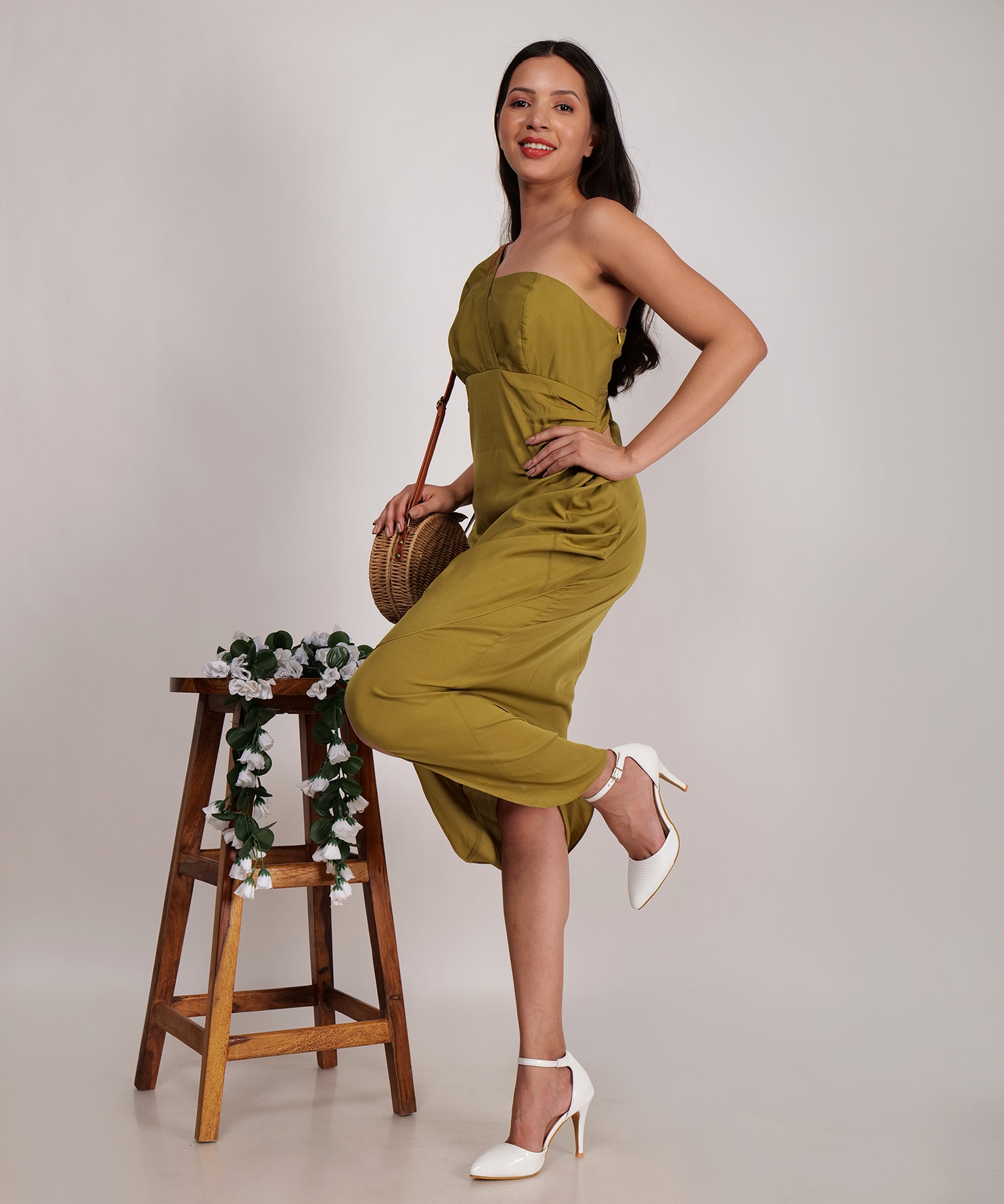 Check Me Out Olive Dress