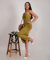 Check Me Out Olive Dress