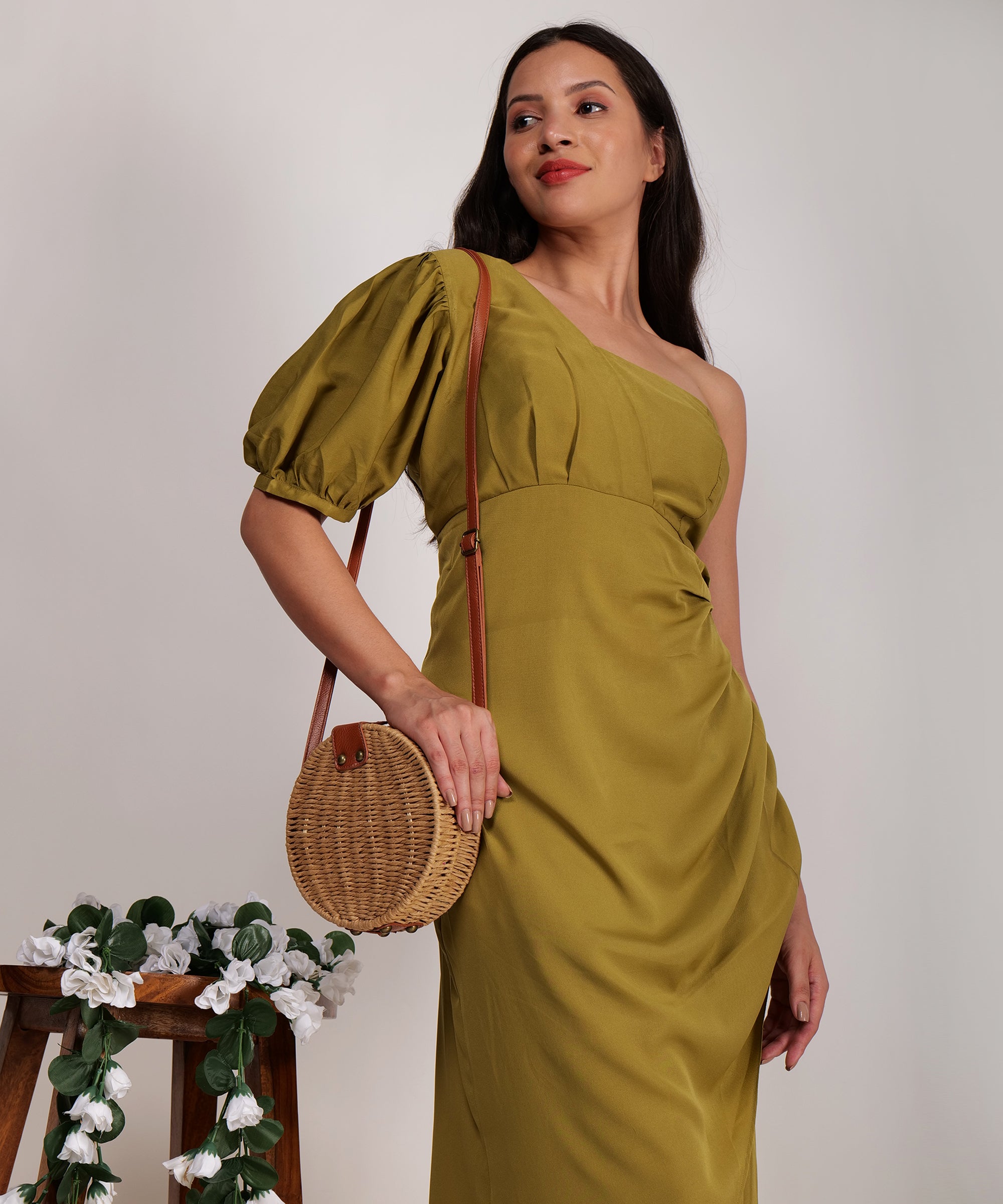 Check Me Out Olive Dress