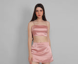 Rose Gold Rhinestone Cami Top