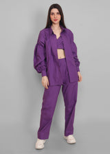 Electric violet 3 piece set