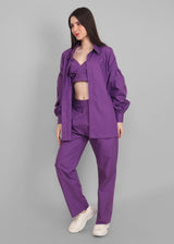 Electric violet 3 piece set